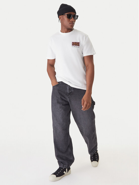Quiksilver Quiksilver T-krekls Evo Youth Crisis EQYZT08192 Balts Regular Fit