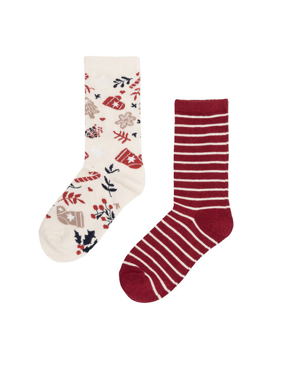 Jenny Fairy Jenny Fairy 2er-Set hohe Damensocken 4WB-001-AW23 (2-pack) Bunt