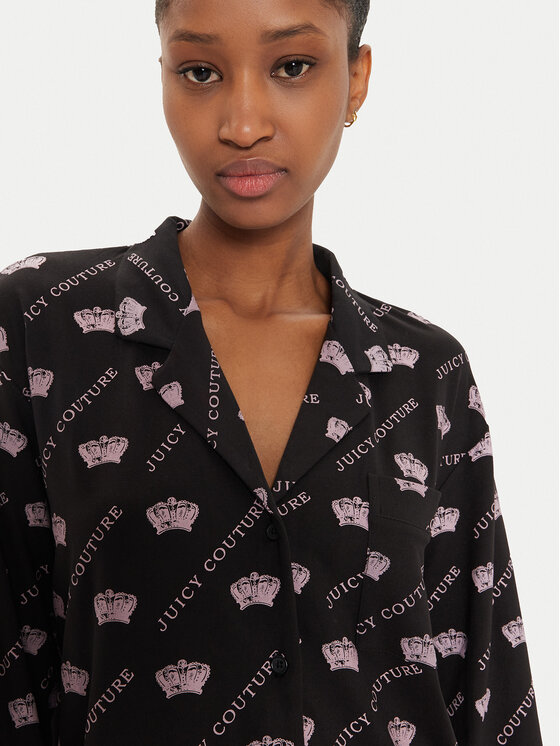 Juicy Couture Juicy Couture Піжама Estelle & Nolan JCLPJ224510 Чорний Relaxed Fit