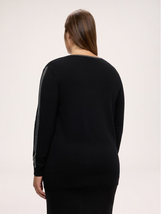 Fiorella Rubino Fiorella Rubino Sweter M574L008874N033 Czarny Regular Fit