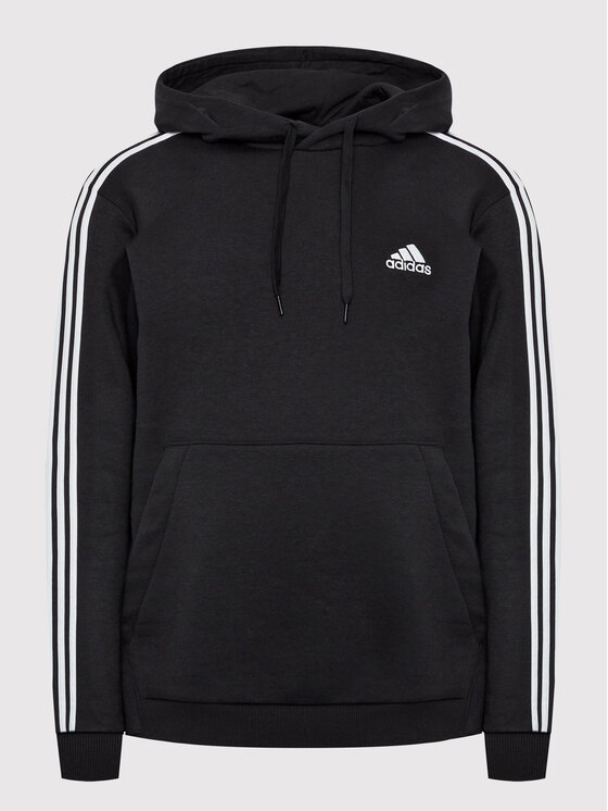 adidas adidas Суитшърт Essentials Fleece 3-Stripes GK9072 Черен Regular Fit