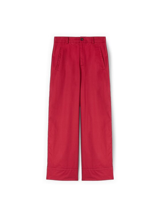 Motivi Motivi Pantaloni di tessuto P00TQ004578N036 Rosso Over Fit