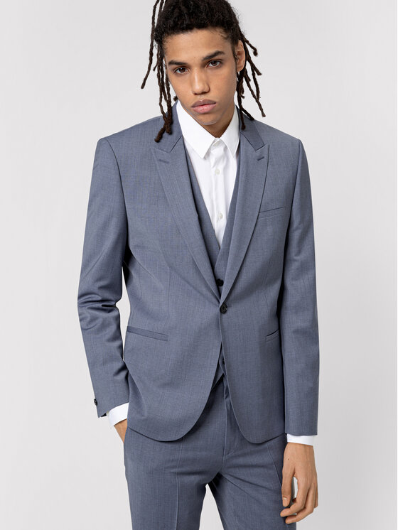 HUGO Hugo Костюм Arti/Hesten 212V1X 50450103 Сив Extra Slim Fit