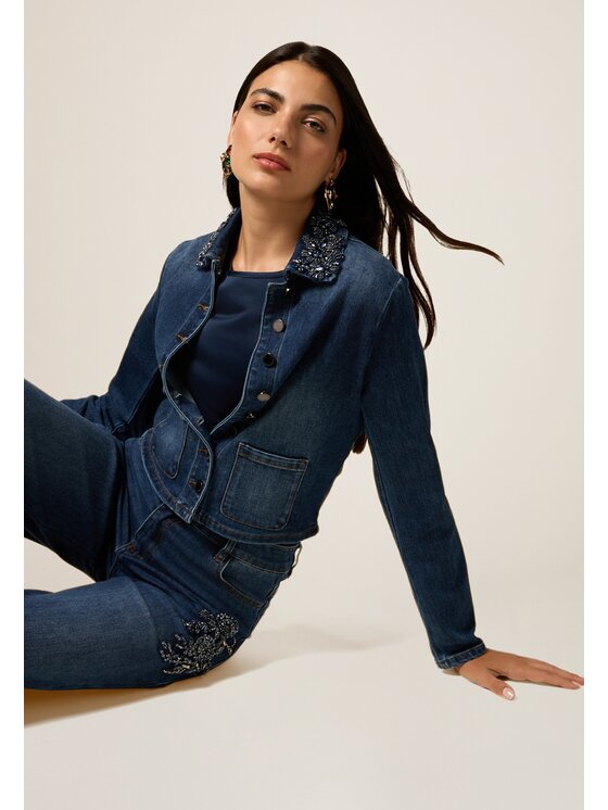 Oltre Oltre Giacca outdoor R402R002262N024 Blu Slim Fit