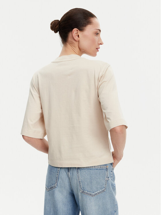 PINKO PINKO Marškinėliai Niamey 104604 A2CS Smėlio Regular Fit