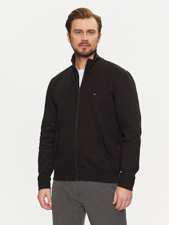 Tommy Hilfiger Mikina Essential MW0MW38083 Čierna Regular Fit