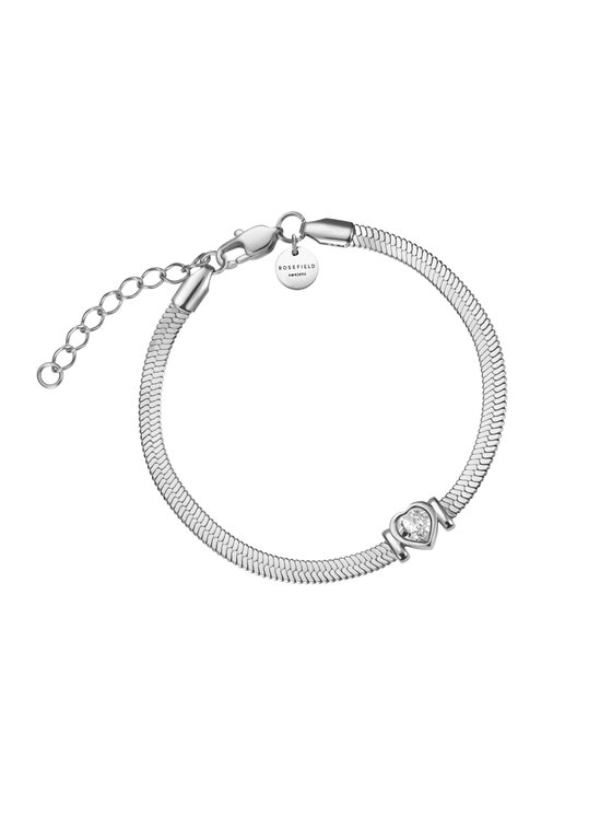 Rosefield Rosefield Bransoletka Heart Collection Srebrny