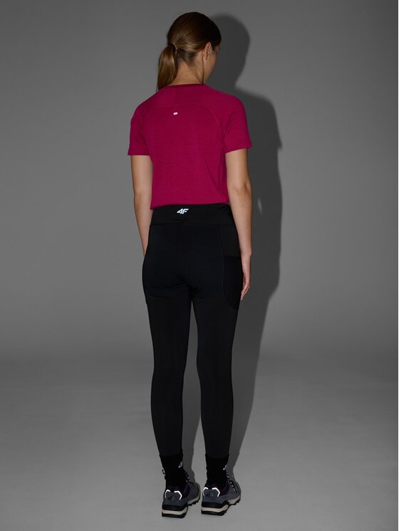 4F 4F Leggings 4FWAW25TFTIF373-20S Nero Authentic Slim Fit