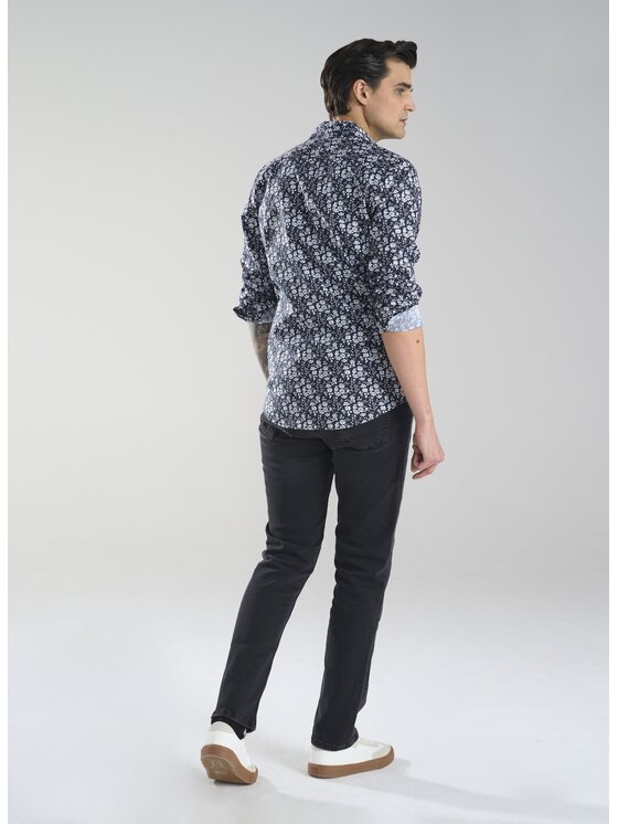 Pako Lorente Pako Lorente Koszula P24SN-1X-033 Granatowy Slim Fit