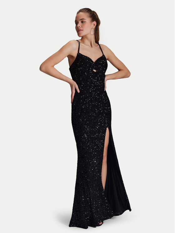 Hey Kyla Hey Kyla Rochie de seară 5AI063HK Negru Regular Fit