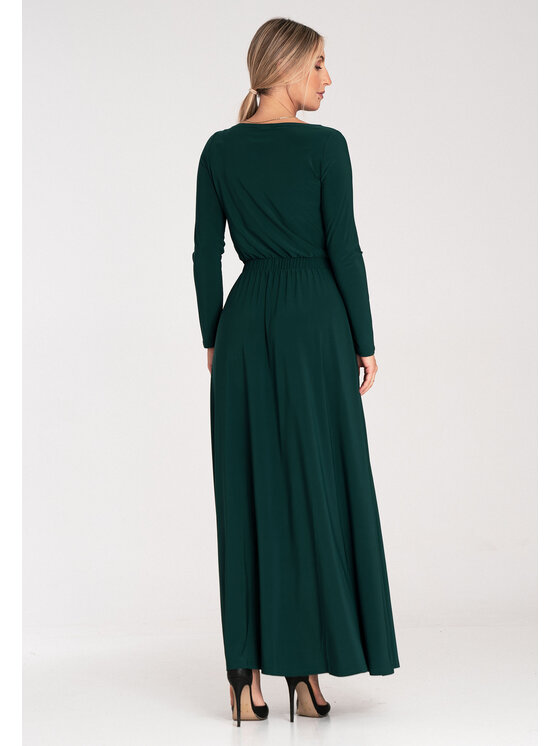 FIGL FIGL Koktejlové šaty M1052 Zelená Classic Fit