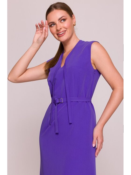 Stylove Stylove Sukienka codzienna S410 Fioletowy A-Line Fit