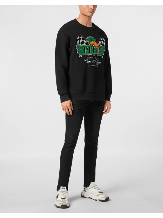 PHILIPP PLEIN PHILIPP PLEIN Bluza 24949 Czarny Regular Fit