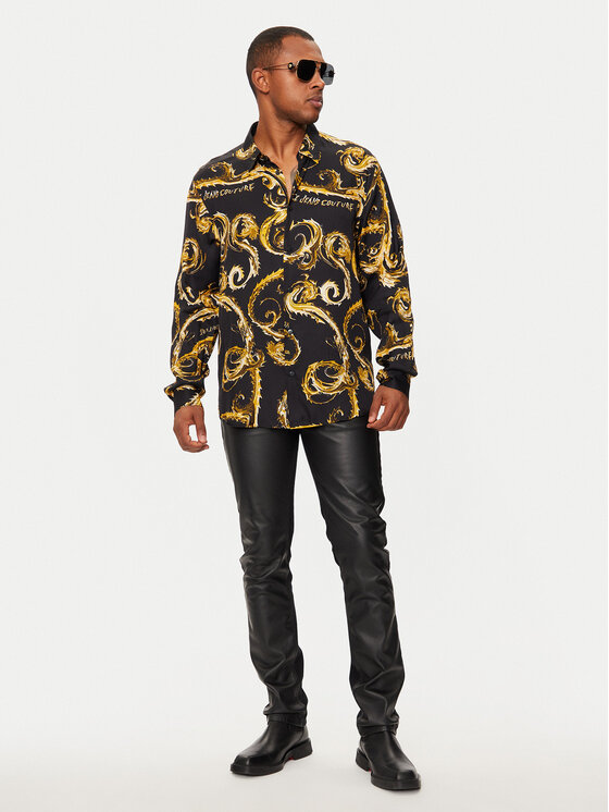 Versace Jeans Couture Versace Jeans Couture Hemd 77GAL2R0 Schwarz Regular Fit
