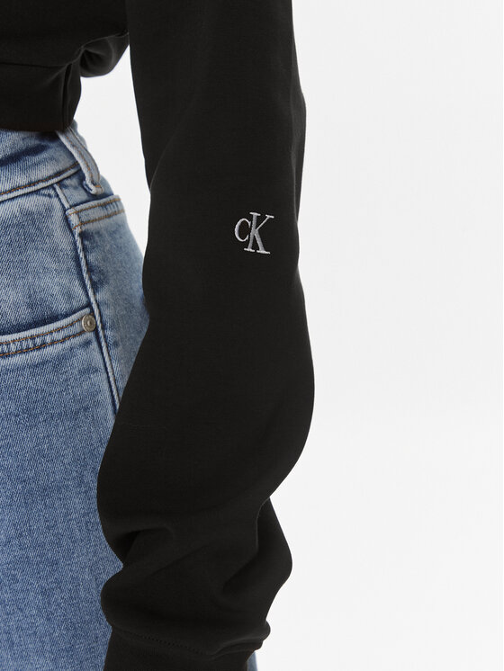 Calvin Klein Jeans Calvin Klein Jeans Mikina J20J222551 Čierna Regular Fit