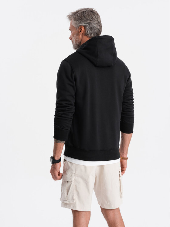 Ombre Ombre Mikina B979 Černá Regular Fit