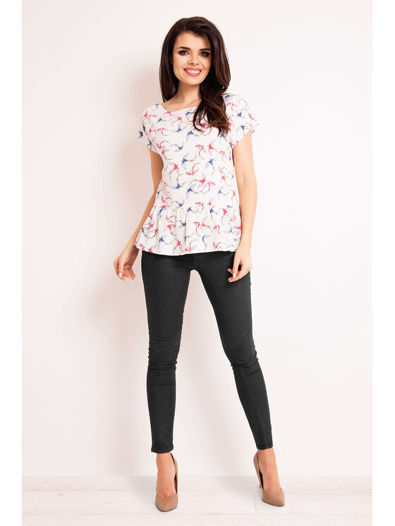 Infinite You Infinite You Bluzka M130 Écru Basic Fit
