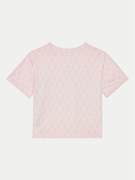 Guess Guess Тишърт J5RI04 K6YW4 Розов Regular Fit