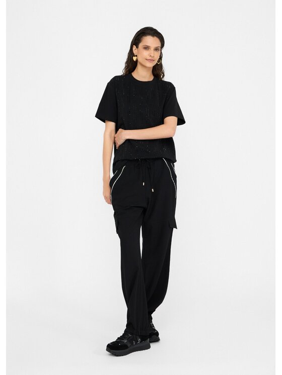 Liu Jo Liu Jo T-shirt CF5072JS08822222 Nero Regular Fit