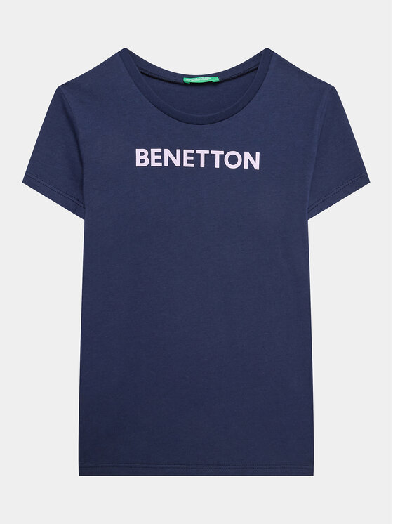 United Colors Of Benetton Tričko 3096C10D2 Tmavomodrá Regular Fit