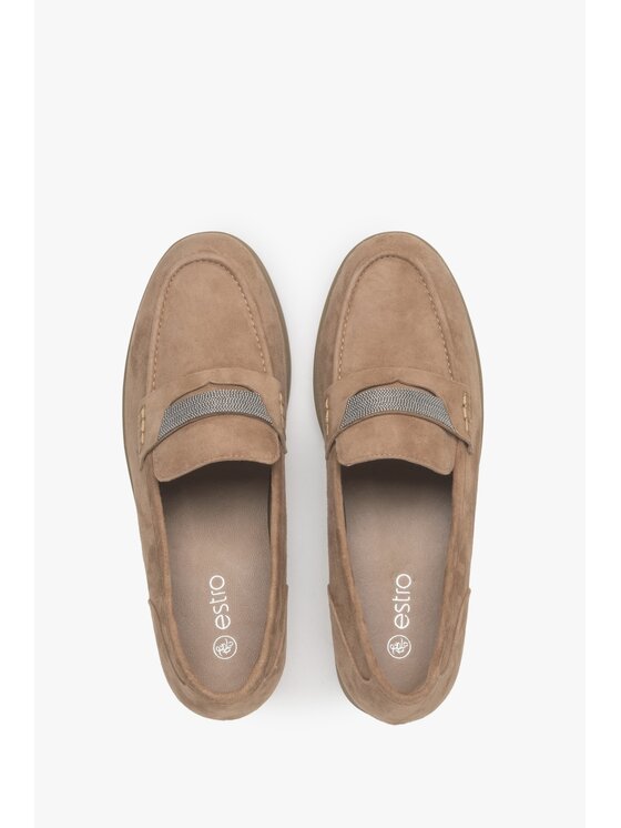 Estro Estro Μοκασίνια ER00114615 Καφέ