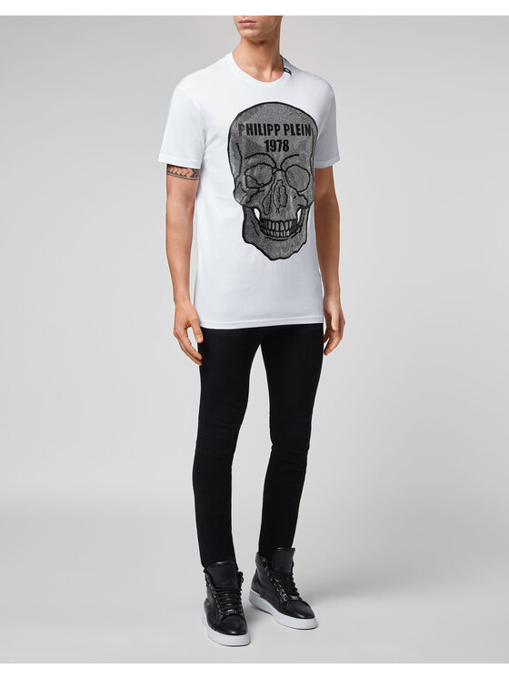 PHILIPP PLEIN PHILIPP PLEIN T-Shirt 5805 Bílá Regular Fit