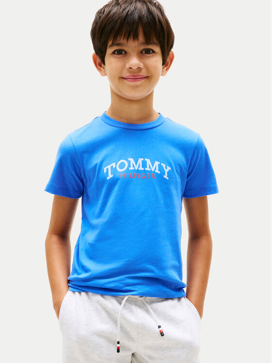Tommy Hilfiger Tommy Hilfiger T-Shirt KB0KB10290 Modrá Regular Fit