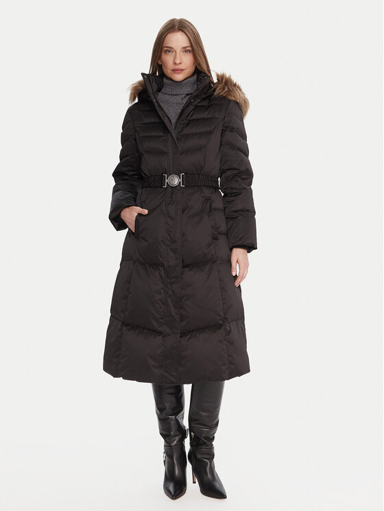 Guess Guess Зимно палто W5BL29 W2802 Черен Regular Fit