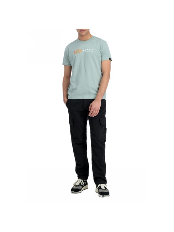 Alpha Industries Alpha Industries T-Shirt AI.118502-680-XXL Zielony Regular Fit