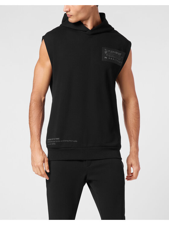 Plein Sport Plein Sport Top 14285 Czarny Relaxed Fit