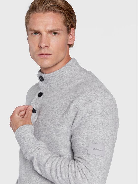 Maglione K10K110406 Grigio Regular Fit