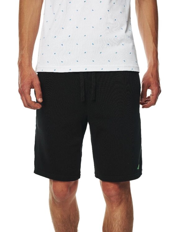 4F 4F Pantaloncini di tessuto 4FWSS25TSHOM0817-20S Nero Regular Fit