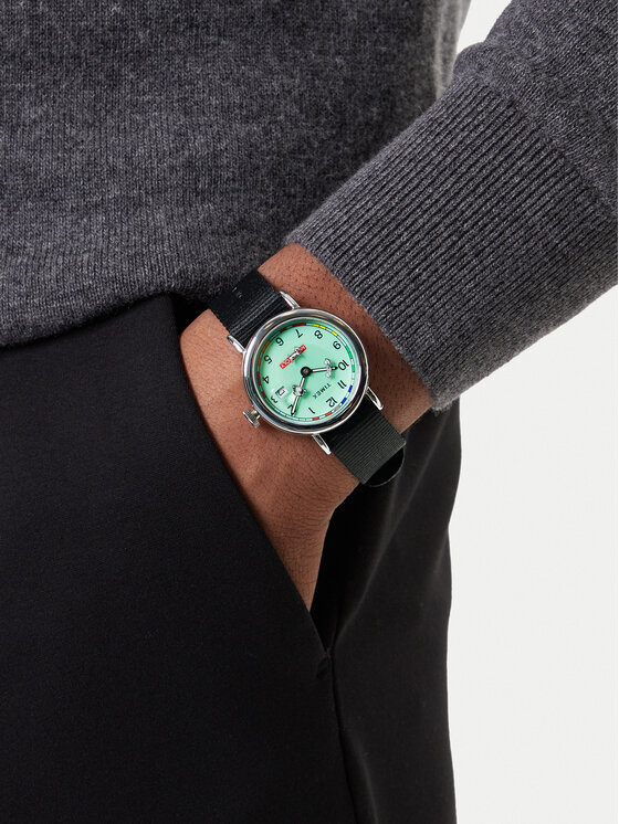 Timex Timex Ročna ura Timex x Monopoly Weekender TW2Y47000 Črna