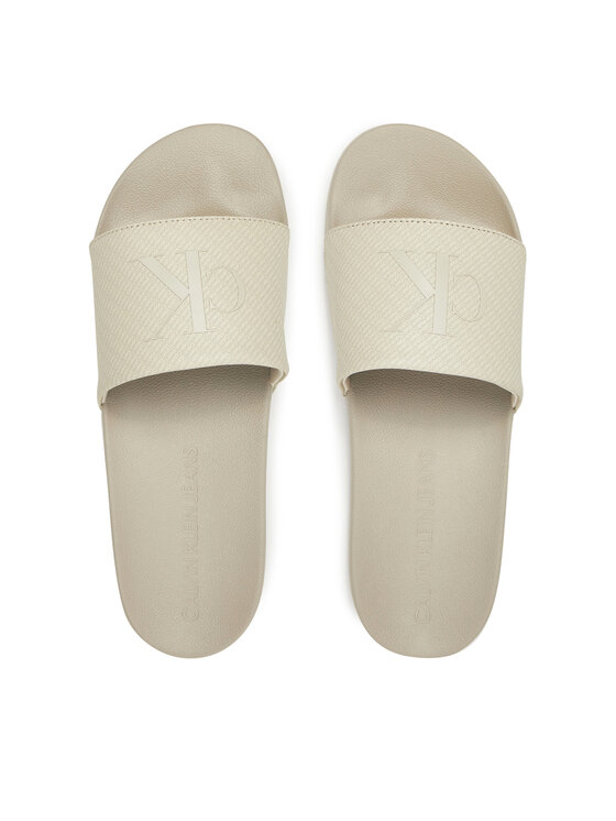 Calvin Klein Jeans Calvin Klein Jeans Plätud Slide Aop Print YM0YM01269 Beež