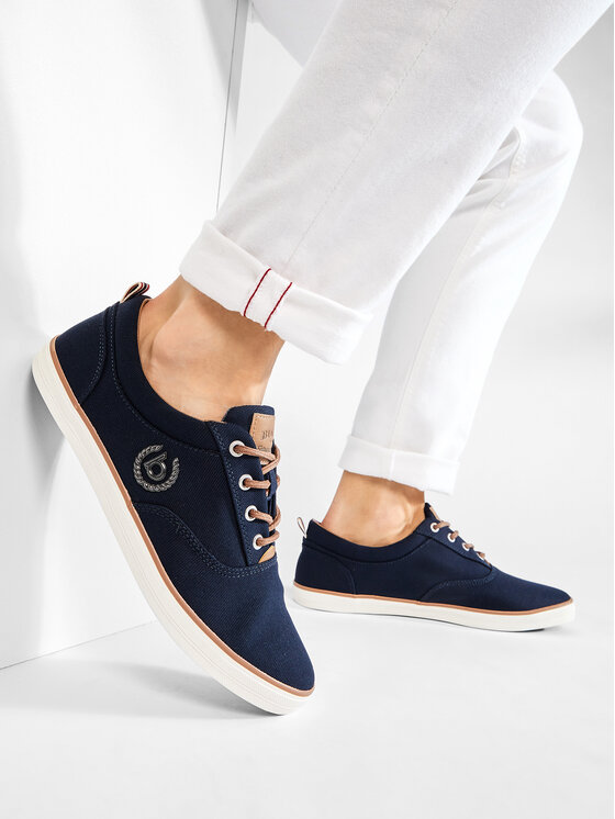 Bugatti Bugatti Sneakers aus Stoff 321-50204-6900-4100 Dunkelblau