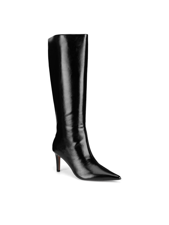 NINE WEST Stivaletti Farrah, Stivali Da Donna Con Tacco A Spillo E Punta Affusolata, Nero 001, Taglia 41. Esci E Fatti Notare!