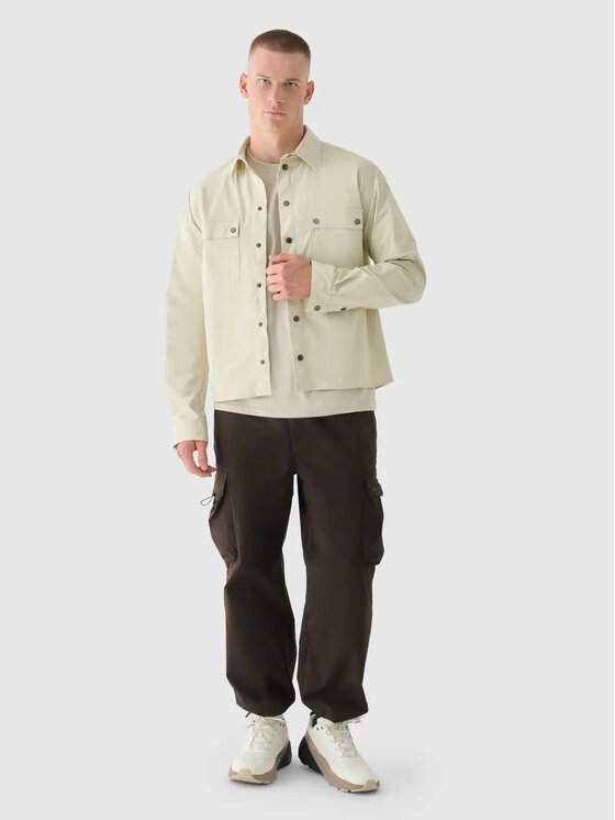 4F 4F T-Shirt 4FRSS24TTSHM2543-83S Καφέ Oversize