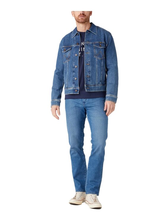 Wrangler Wrangler Bluza W646HA114 Granatowy Regular Fit
