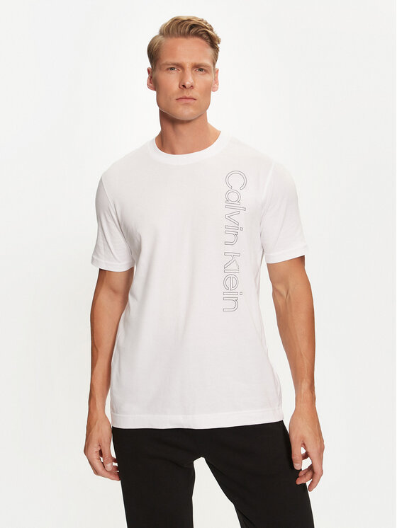 Férfi Póló Calvin Klein Performance, Méret: XL, Fehér, 00GMF4K113