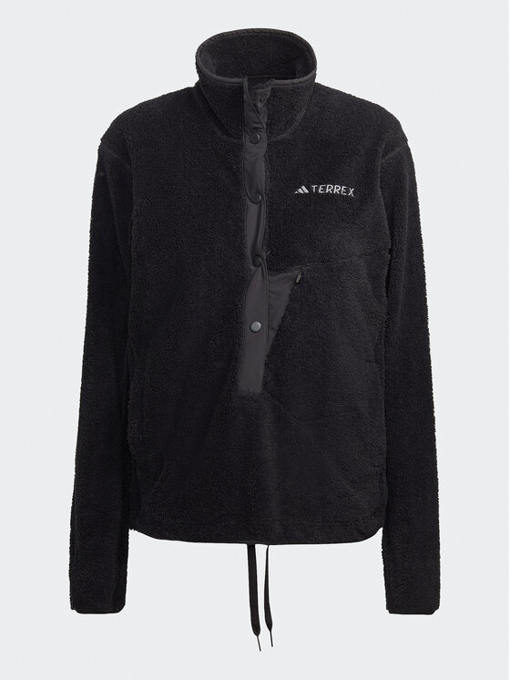 adidas adidas Полар Terrex XPLORIC High-Pile-Fleece IB6555 Черен Regular Fit