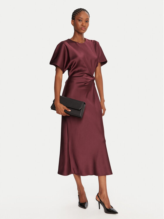 Rinascimento Rinascimento Coctailkleid CFC0125718003 Dunkelrot Regular Fit