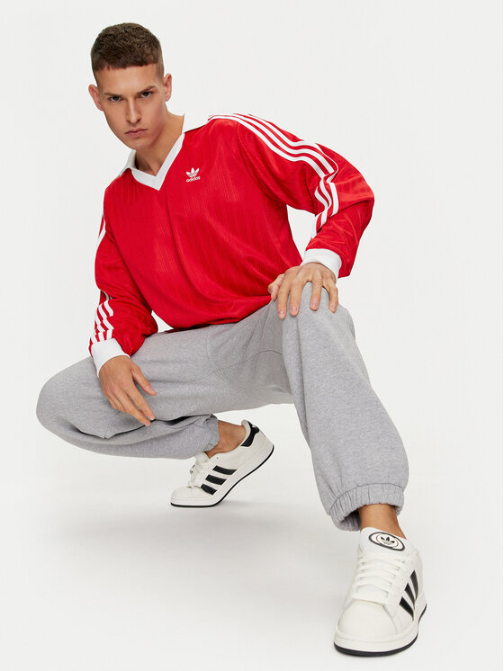 Adidas originals - polo manches longues en piqué outlet