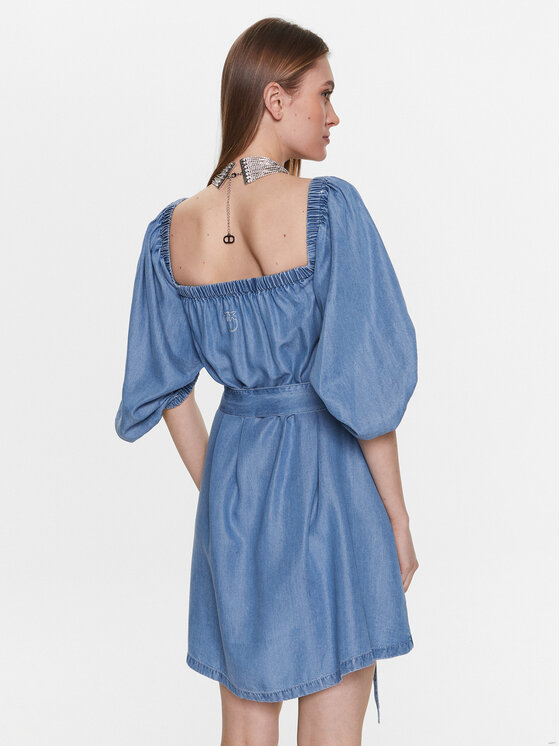 PINKO Pinko Každodenní šaty 100808 A0G5 Modrá Regular Fit