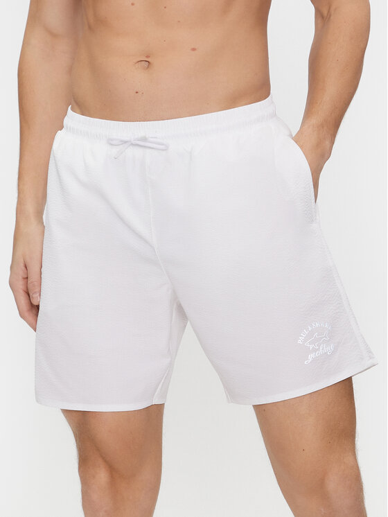 Badeshorts Paul&Shark, Größe XL Weiß 22415031