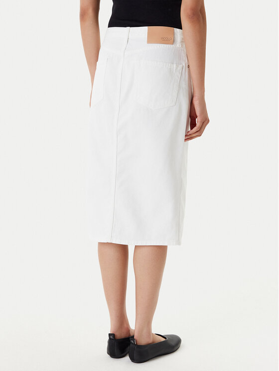 ViCOLO ViCOLO Дънкова пола DD5101 Бял Regular Fit