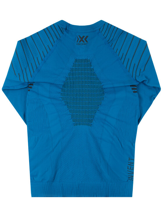 X-Bionic X-Bionic Bielizna termoaktywna górna Invent 4.0 INYT06W19J Niebieski Slim Fit