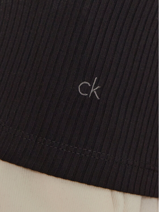 Calvin Klein Calvin Klein Top K20K207748 Černá Slim Fit