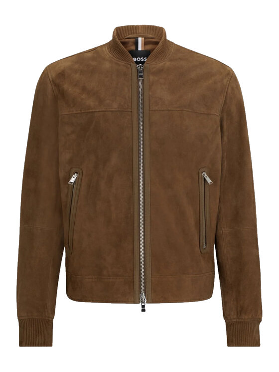 Giubbotto pelle hugo boss shop