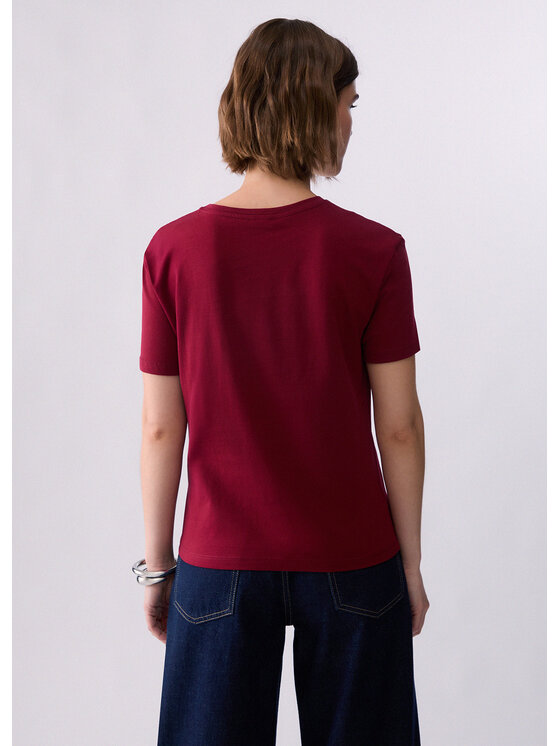 Liu Jo Liu Jo T-Shirt WF6348J6308L9378 Czerwony Regular Fit