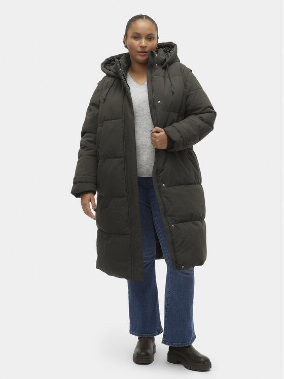 Vero Moda Curve Vero Moda Curve Žieminė striukė 10301538 Žalia Regular Fit
